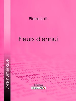 cover image of Fleurs d'ennui
